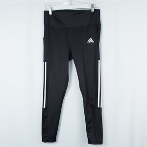 Adidas Aeroready Mesh High Rise 3-Stripes Pocket 7/8 Tights Womens Large H39892